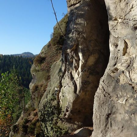Gasthaus "Zum Wanderstuebel" Hinterhermsdorf Kültér fotó